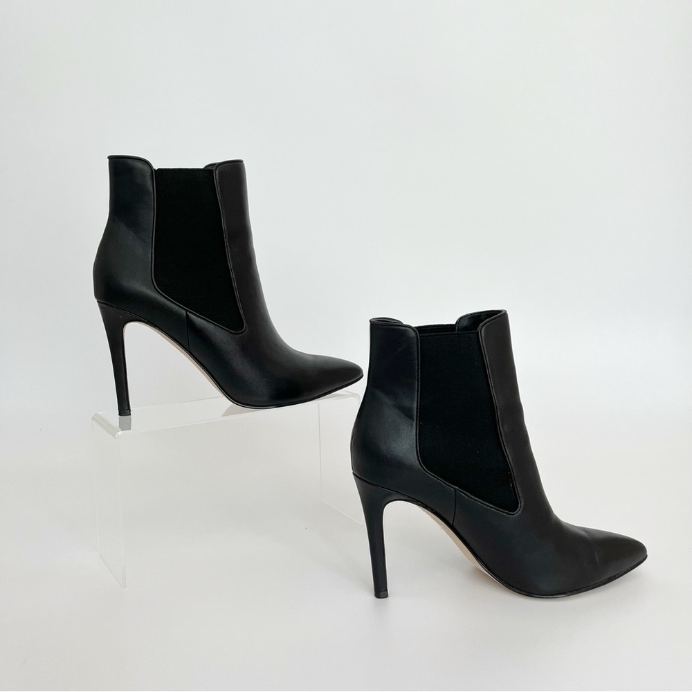 Renvy Genuine Leather Women’s Ankle Boots High Heels Size 8.5 Booties